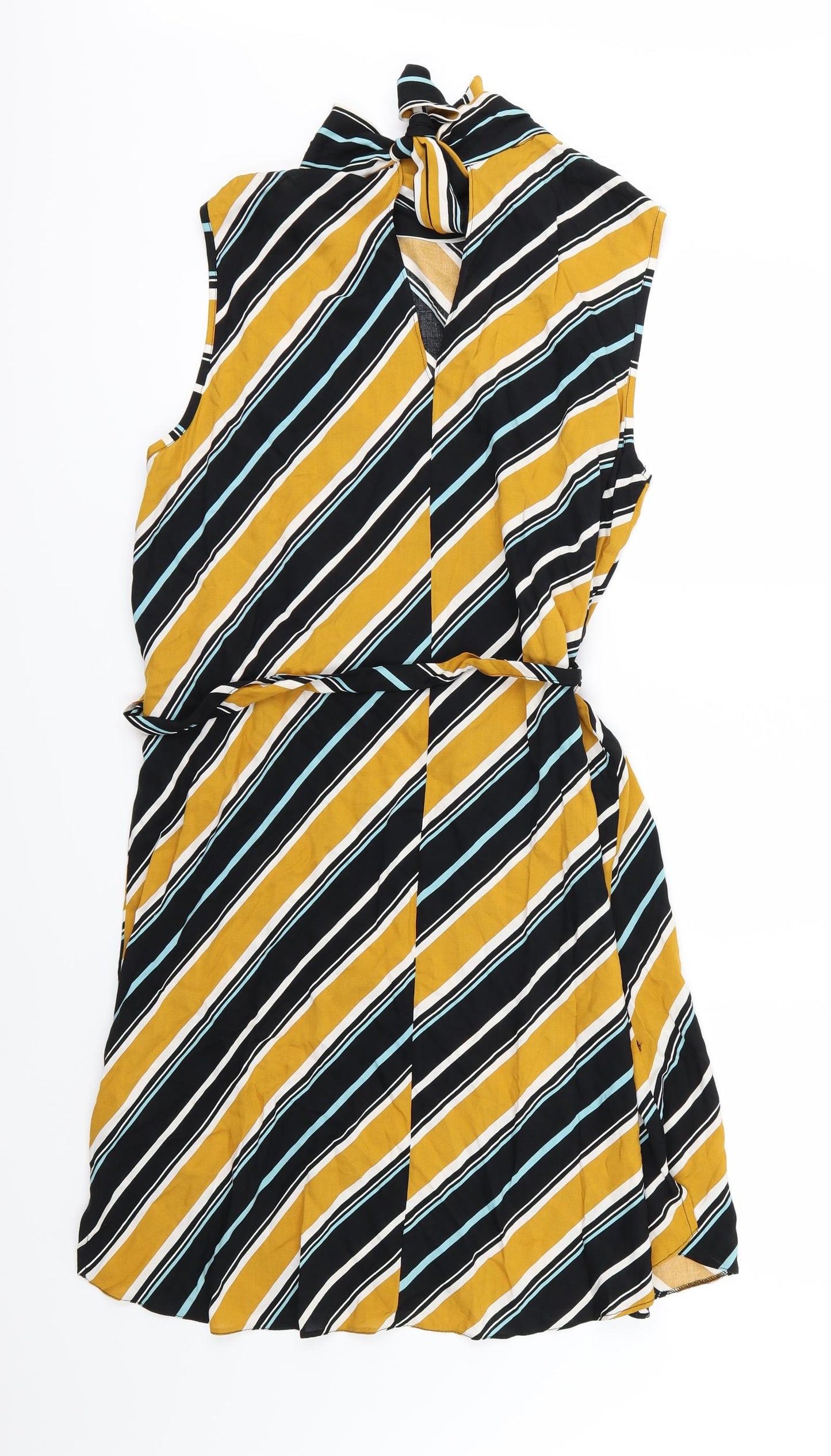 Dorothy Perkins Womens Multicoloured Striped  A-Line  Size 14