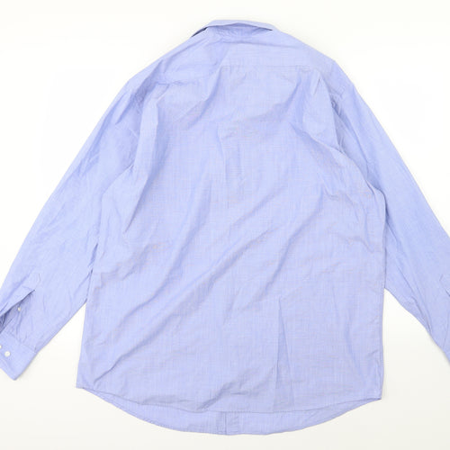 Debenhams Mens Blue  Woven  Dress Shirt Size 17