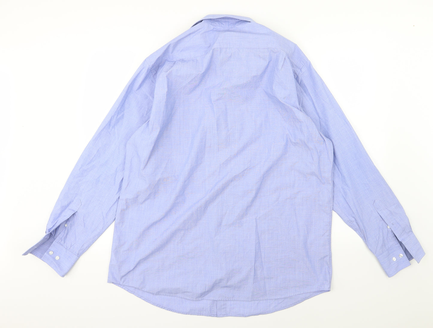 Debenhams Mens Blue  Woven  Dress Shirt Size 17