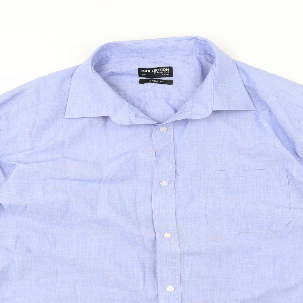Debenhams Mens Blue  Woven  Dress Shirt Size 17