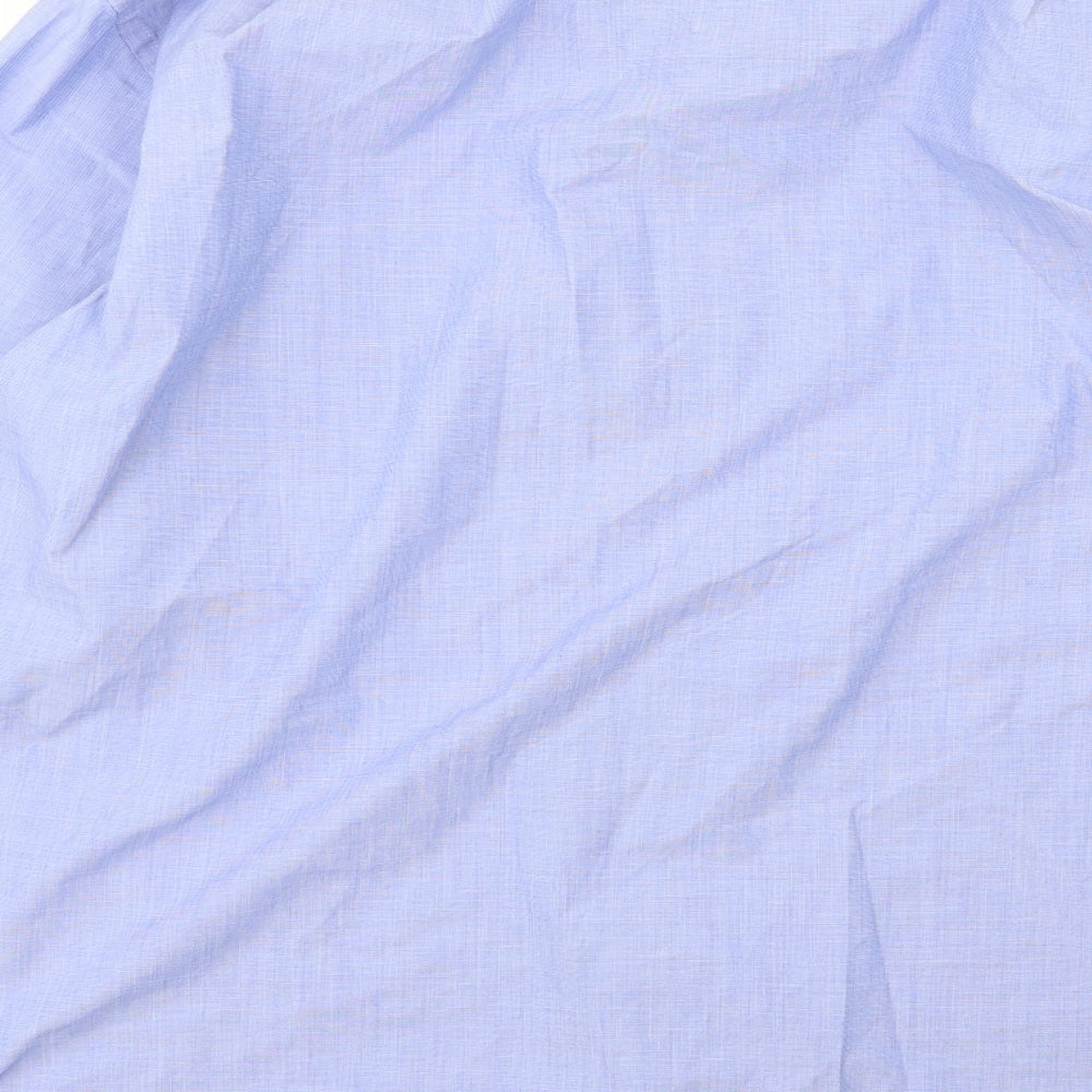 Debenhams Mens Blue  Woven  Dress Shirt Size 17