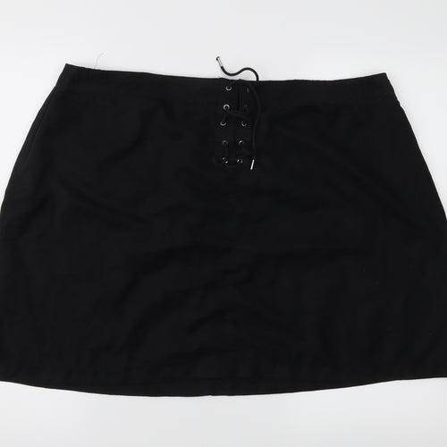 So Fabulous Womens Black   A-Line Skirt Size 40 in