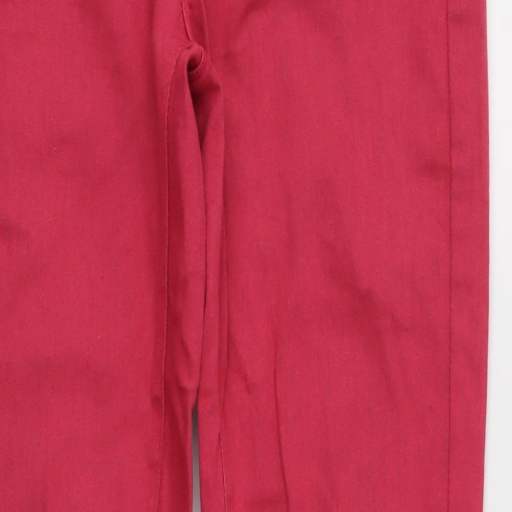 Denim & Co. Womens Pink  Denim Jegging Jeans Size 10 L28 in
