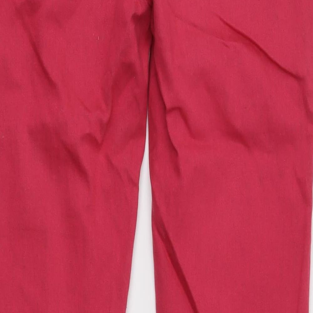 Denim & Co. Womens Pink  Denim Jegging Jeans Size 10 L28 in