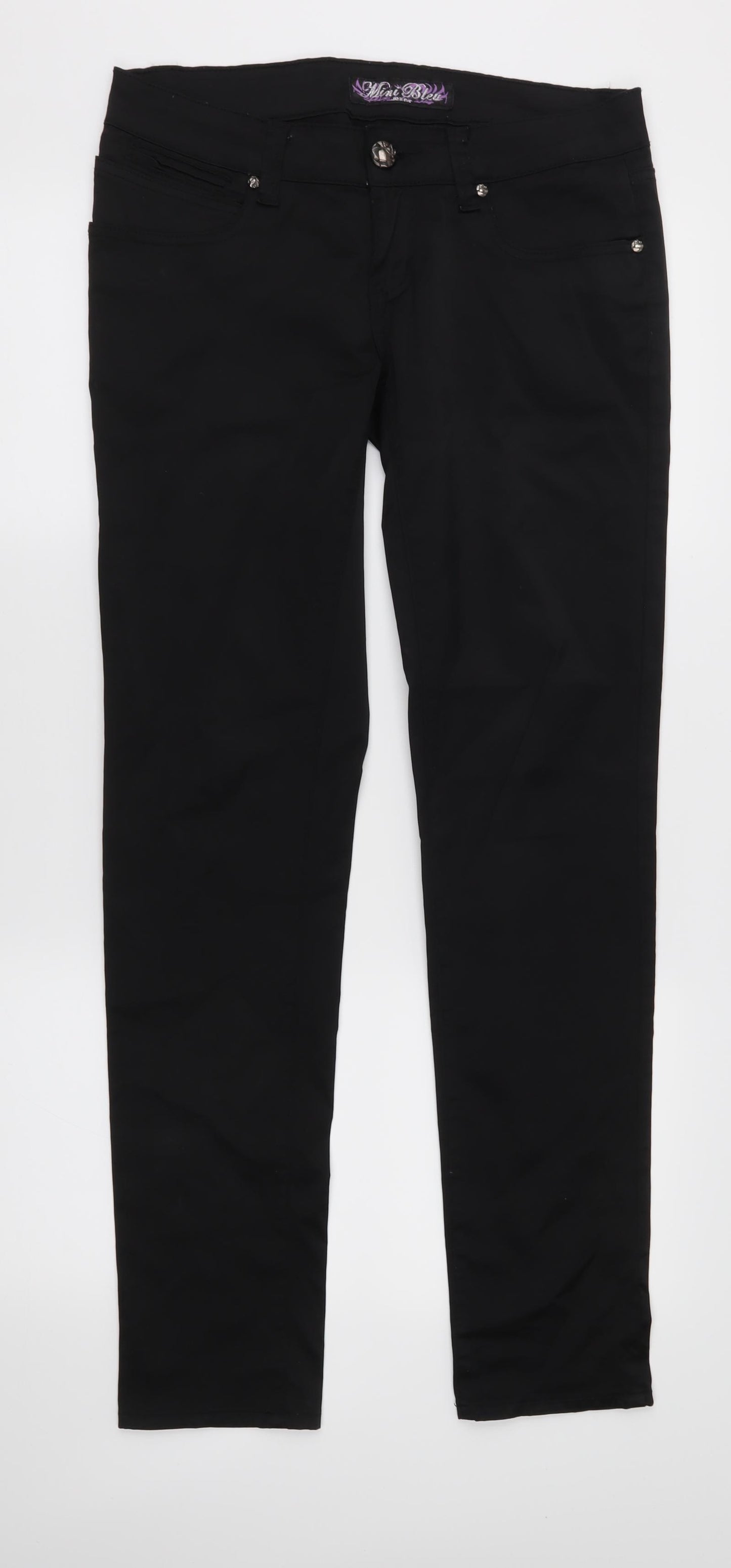Mini Bleu Womens Black   Trousers  Size 32 in L30 in