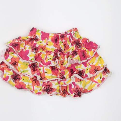 Nutmeg Girls Pink Floral Jersey Peasant Skirt Size 2-3 Years