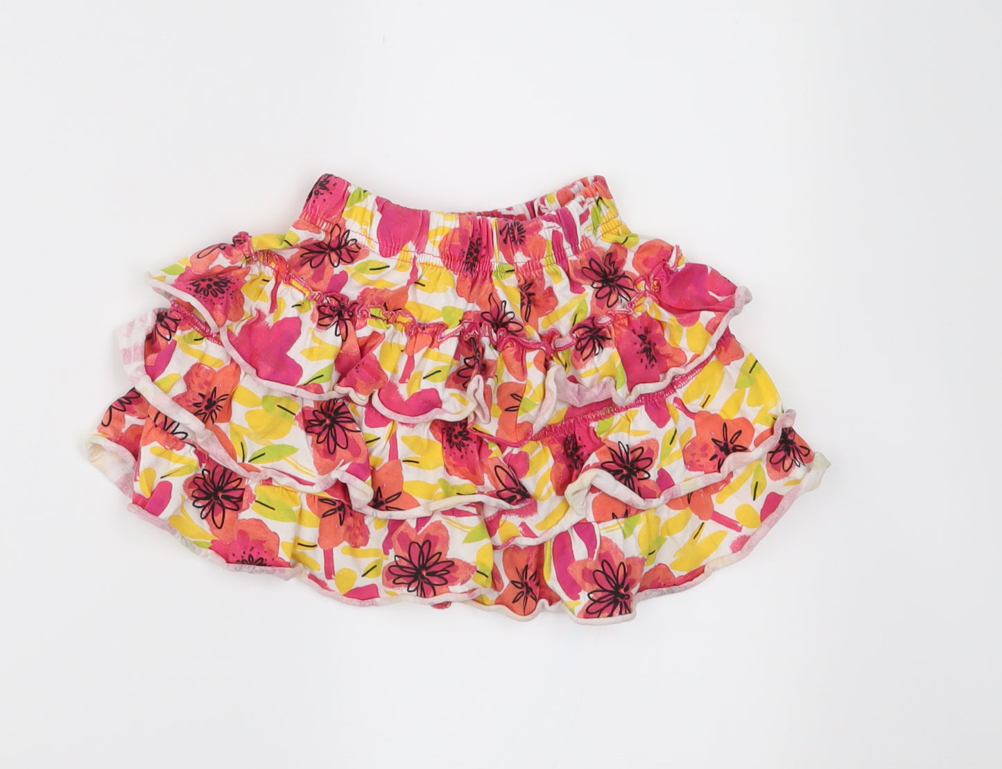 Nutmeg Girls Pink Floral Jersey Peasant Skirt Size 2-3 Years