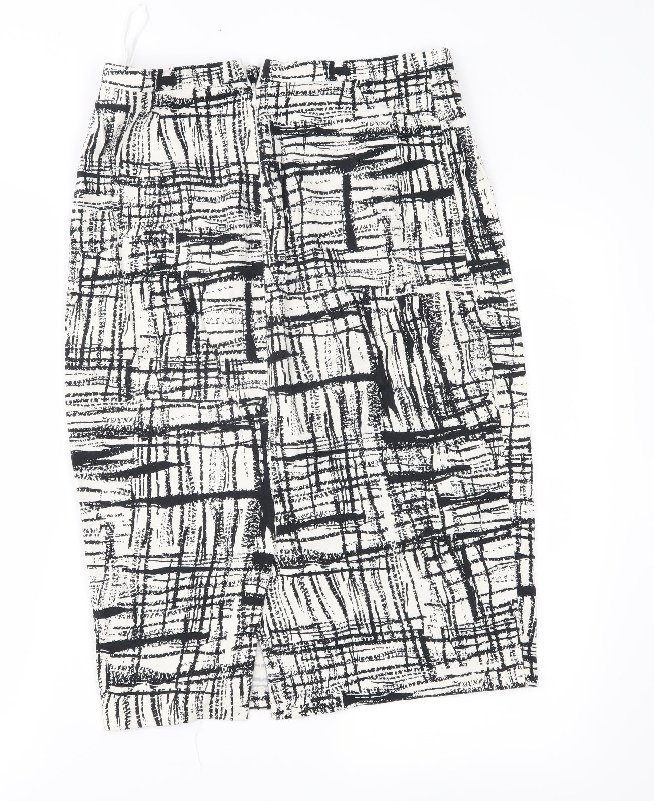 F&F Womens Ivory Geometric  Straight & Pencil Skirt Size 12