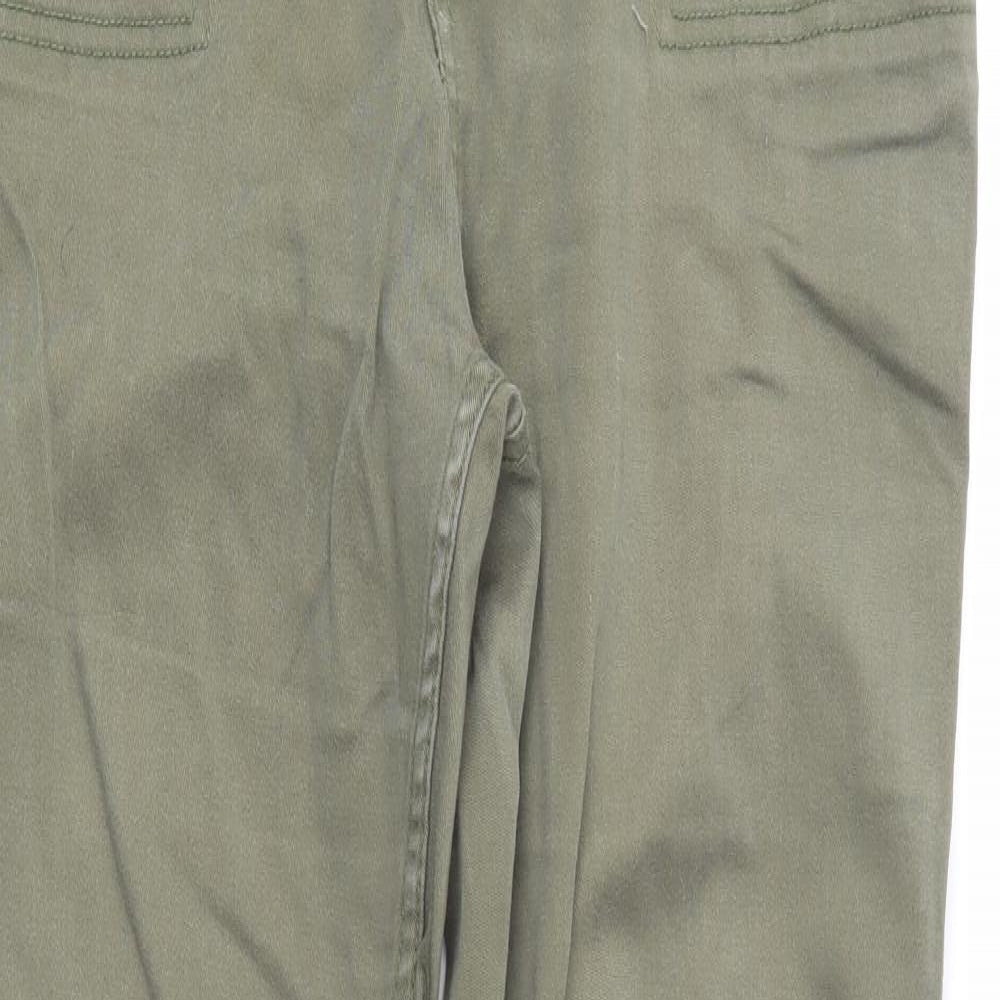 Peacocks Womens Green  Denim Straight Jeans Size 12 L28 in