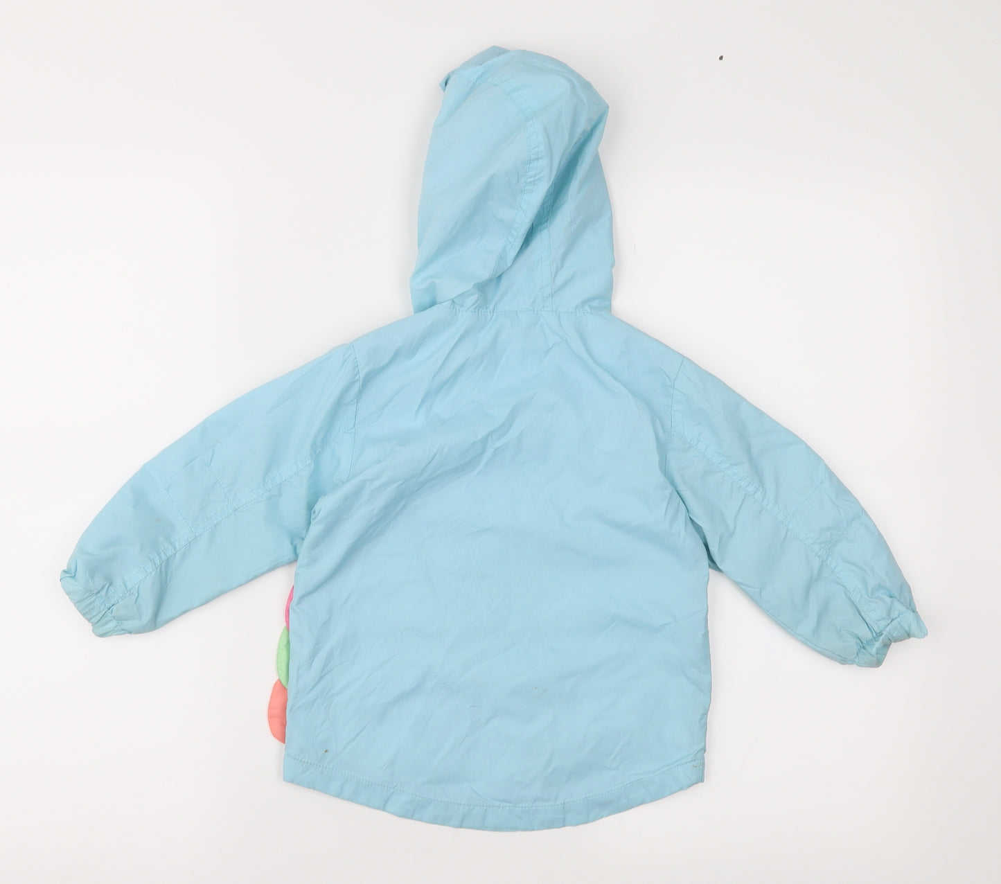 NEXT Girls Blue Geometric  Anorak Jacket Size 18-24 Months  - Unicorn