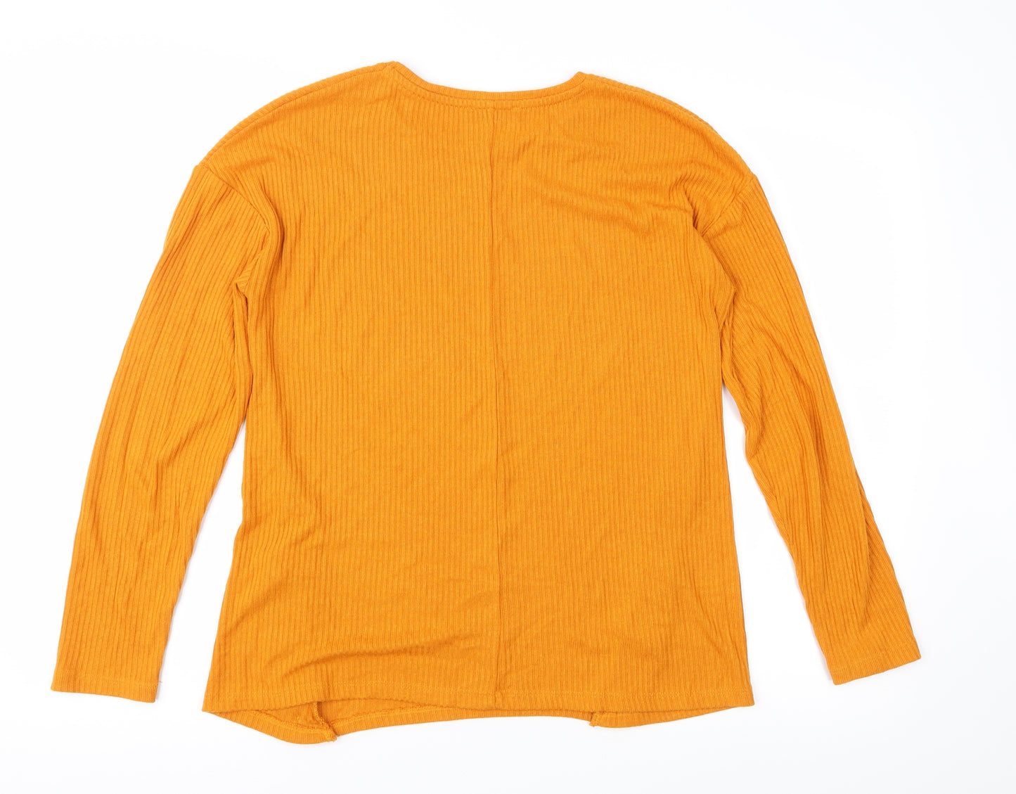 Papaya Womens Yellow  Knit Pullover Jumper Size 12