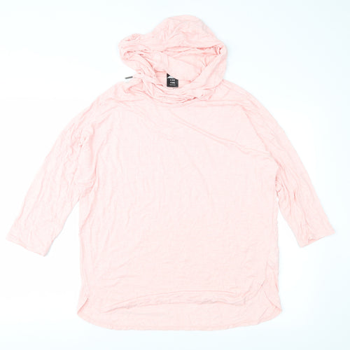 Aviva Womens Pink   Pullover Hoodie Size S