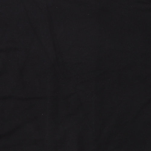 Reflect Womens Black  Knit Pullover Jumper Size L