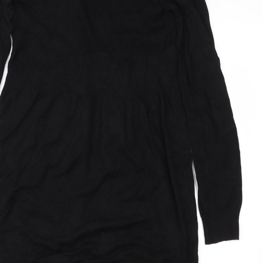 Strazzi Womens Black  Knit Cardigan Jumper Size M