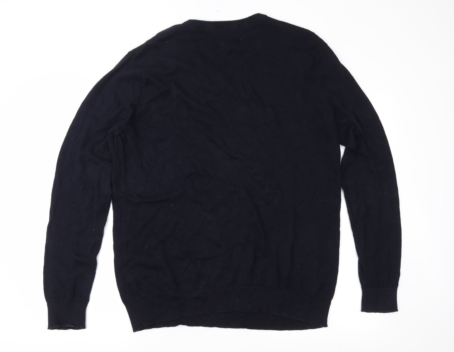 George Mens Blue  Knit Pullover Jumper Size L