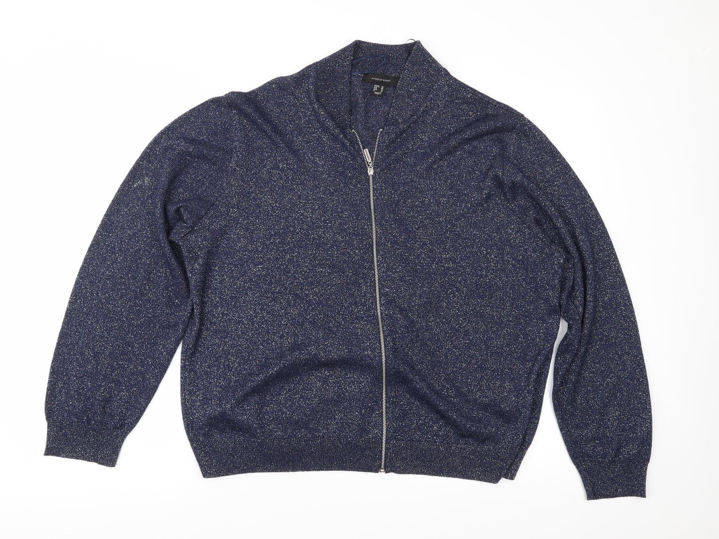 Atmosphere Womens Blue  Knit Cardigan Jumper Size 20