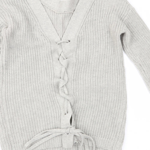 Primark Womens Grey  Knit Pullover Jumper Size S