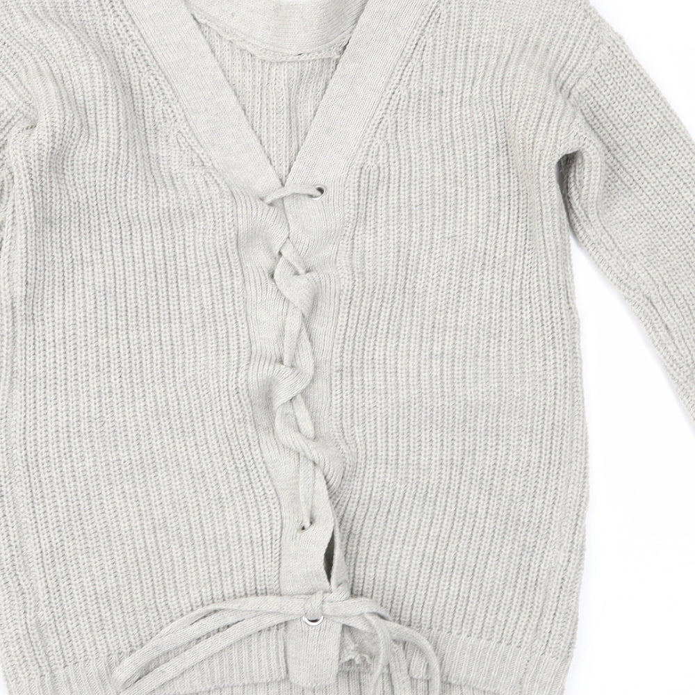Primark Womens Grey  Knit Pullover Jumper Size S