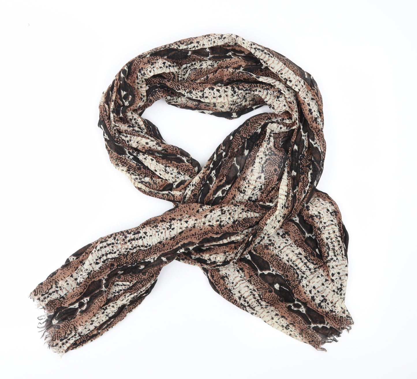 Guy St. honoz Womens Brown Animal Print   Shawl/Wrap