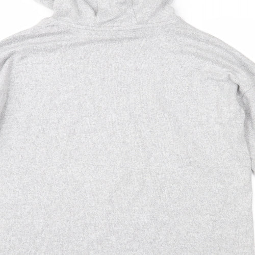 Marks and Spencer Girls Grey  Knit Pullover Hoodie Size 12-13 Years