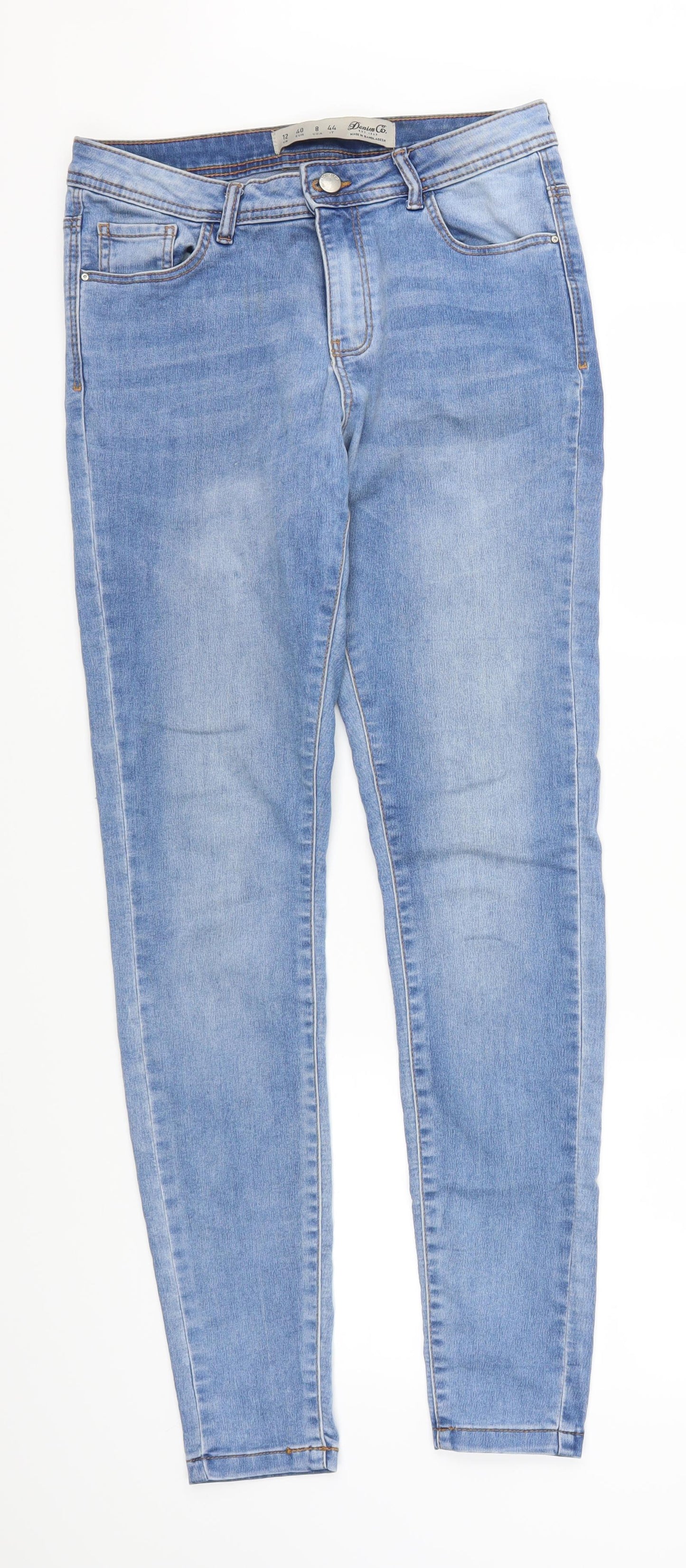 Denim Co Womens Blue  Denim Skinny Jeans Size 12 L29 in