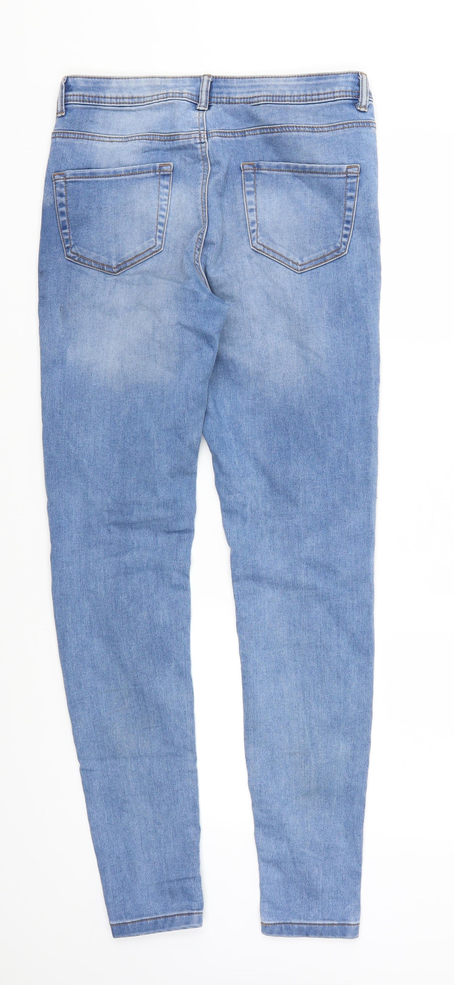 Denim Co Womens Blue  Denim Skinny Jeans Size 12 L29 in