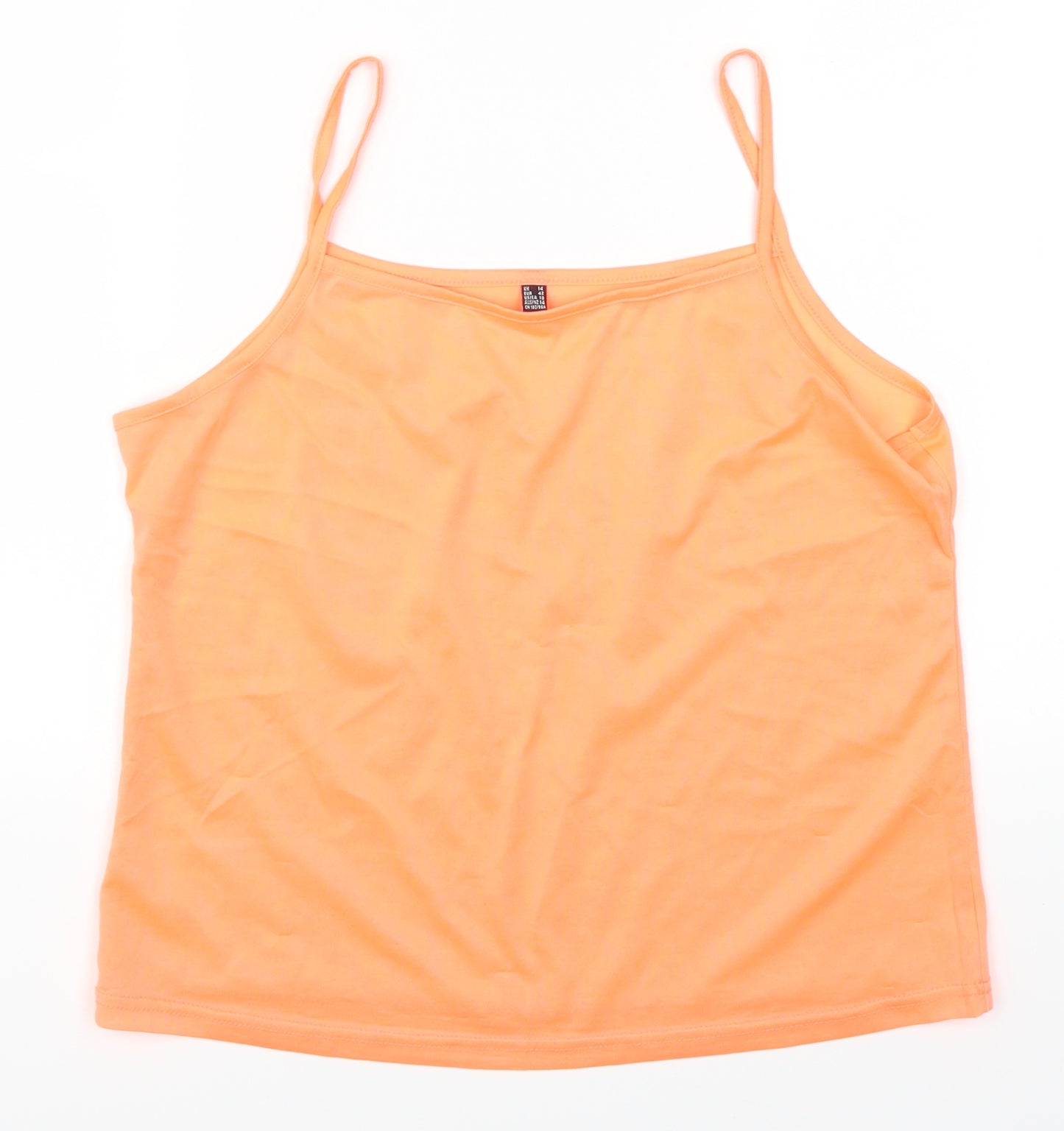 Preworn Womens Orange   Basic T-Shirt Size 14