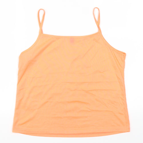 Preworn Womens Orange   Basic T-Shirt Size 14