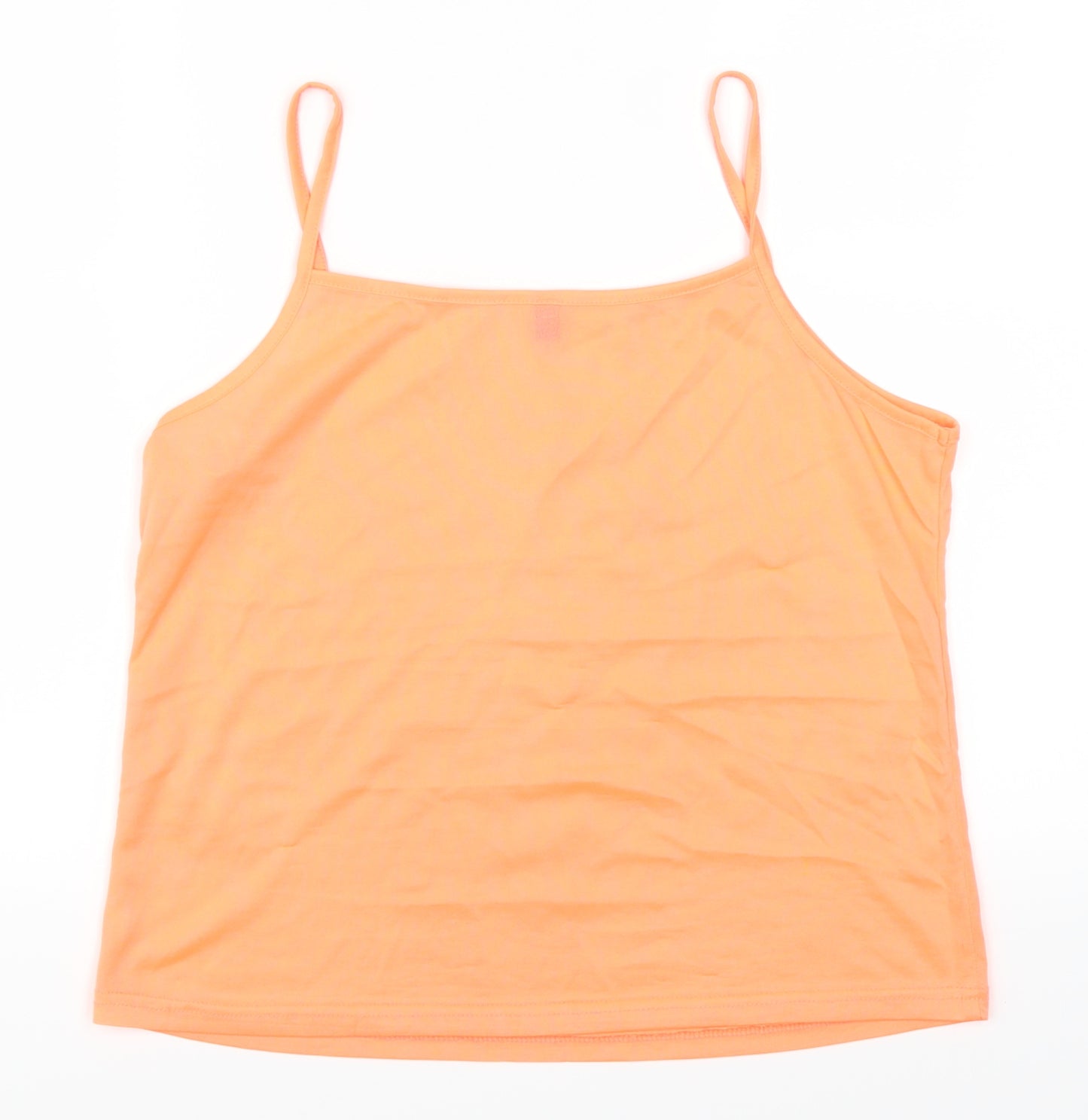 Preworn Womens Orange   Basic T-Shirt Size 14