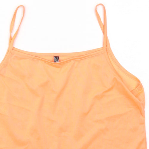 Preworn Womens Orange   Basic T-Shirt Size 14