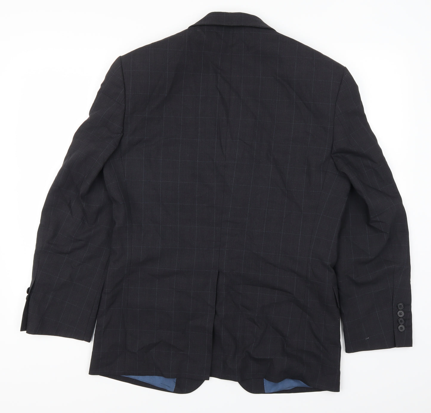 Marks and Spencer Mens Grey Check  Jacket Suit Jacket Size 38