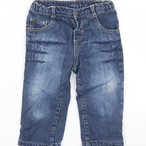 Tisai Boys Blue  Denim Cargo Jeans Size 18 Months
