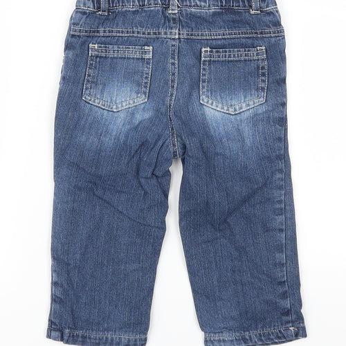 Tisai Boys Blue  Denim Cargo Jeans Size 18 Months