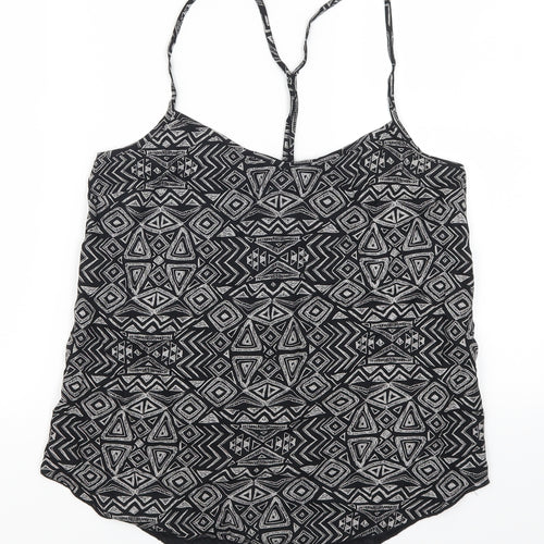 NEXT Womens Grey Geometric  Basic Tank Size 8