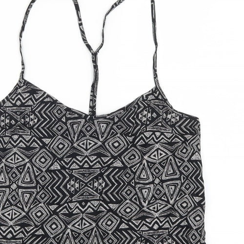 NEXT Womens Grey Geometric  Basic Tank Size 8
