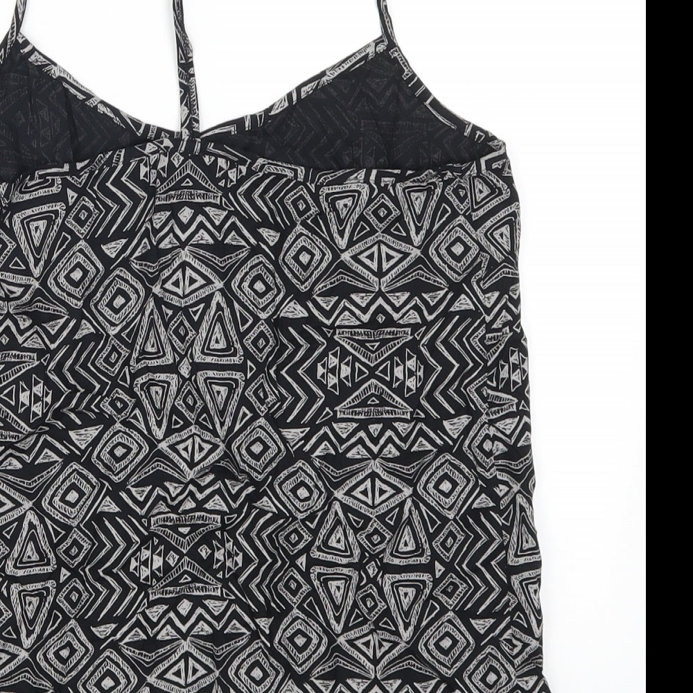 NEXT Womens Grey Geometric  Basic Tank Size 8