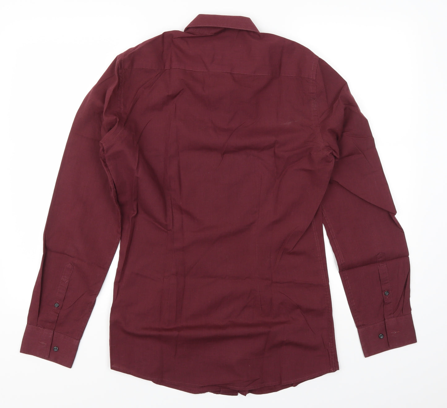 NEXT Mens Red    Button-Up Size 14.5