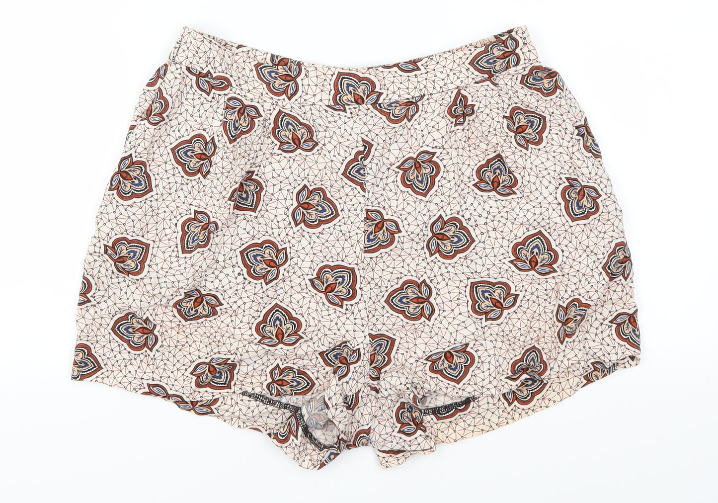 H&M Womens Pink Geometric  Mom Shorts Size 8