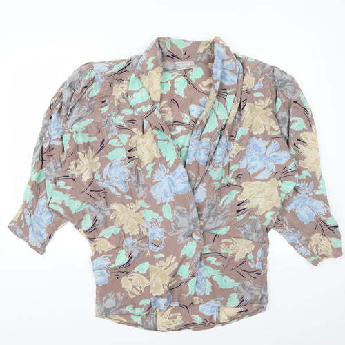 Expressions Womens Multicoloured Floral  Jacket  Size 10