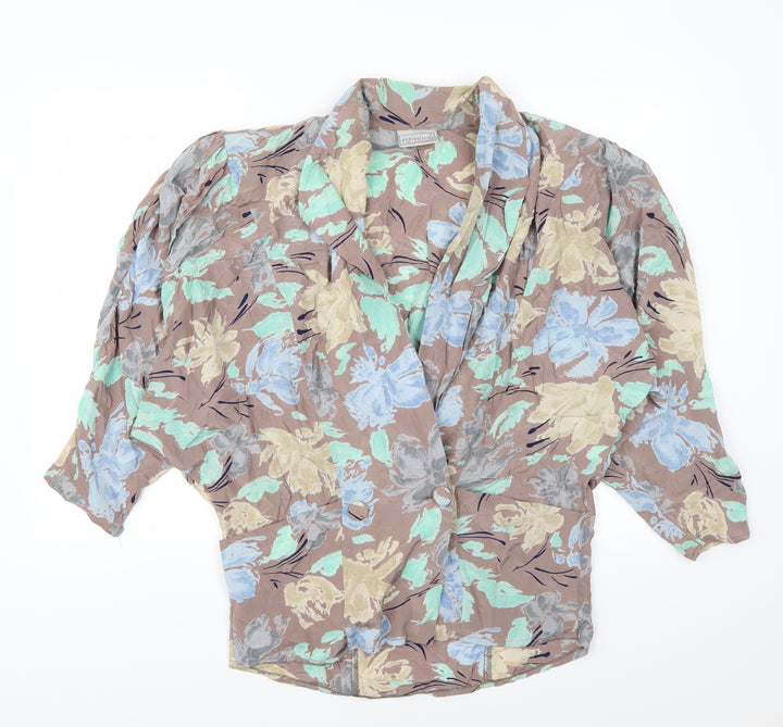 Expressions Womens Multicoloured Floral  Jacket  Size 10