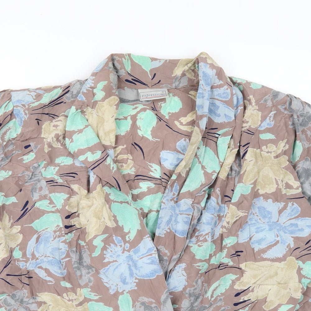 Expressions Womens Multicoloured Floral  Jacket  Size 10