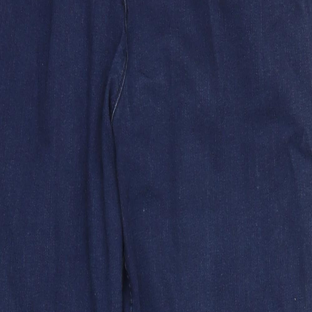 Marks and Spencer Womens Blue  Denim Straight Jeans Size 12 L26 in