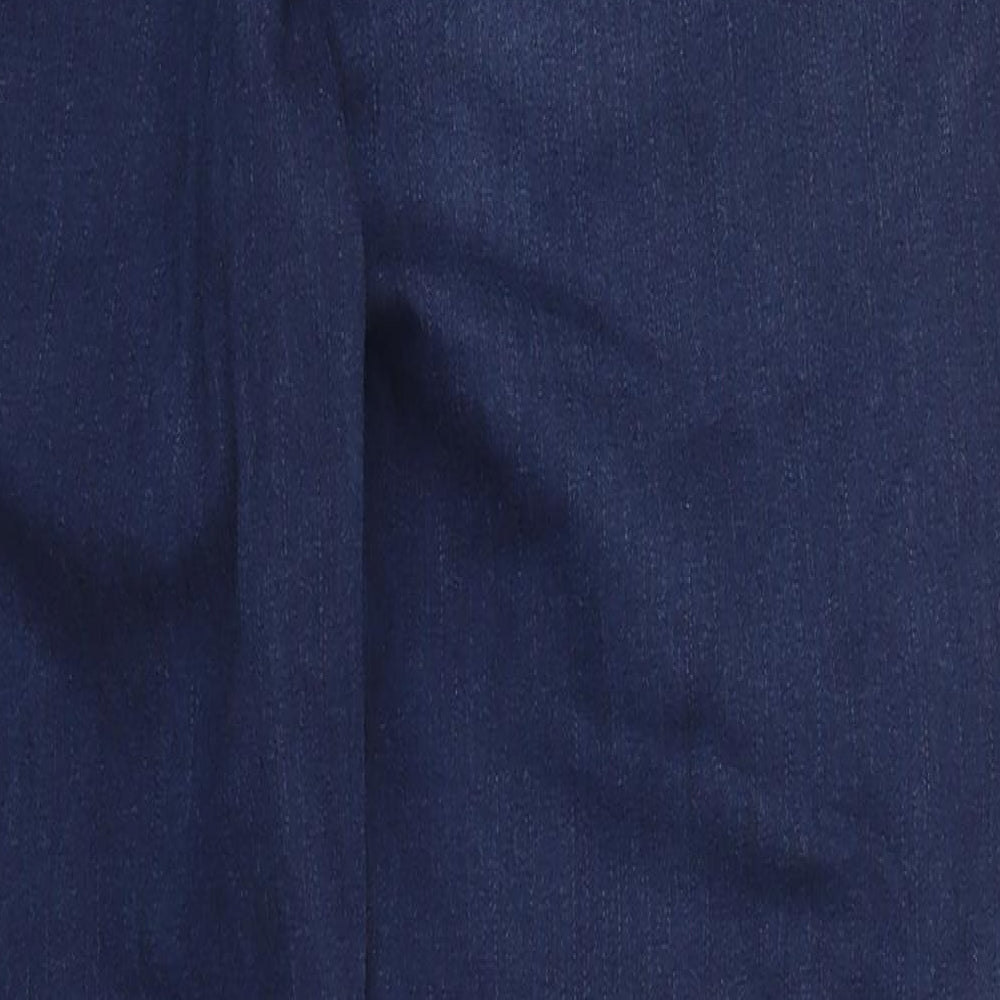 Marks and Spencer Womens Blue  Denim Straight Jeans Size 12 L26 in