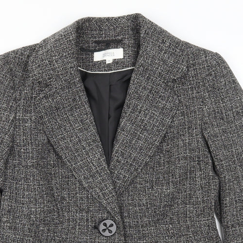 Marks and Spencer Womens Grey   Jacket Suit Jacket Size 12