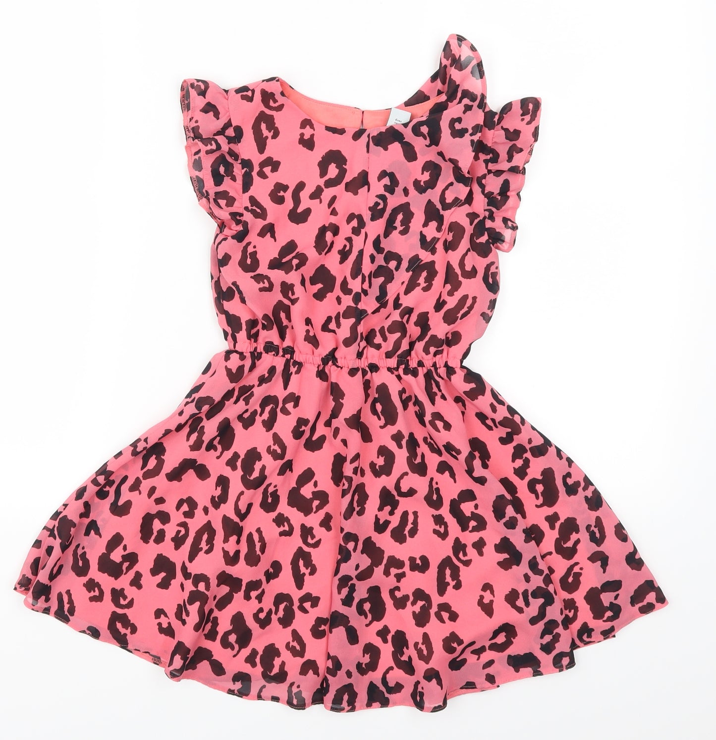 TU Girls Pink   Skater Dress  Size 6 Years