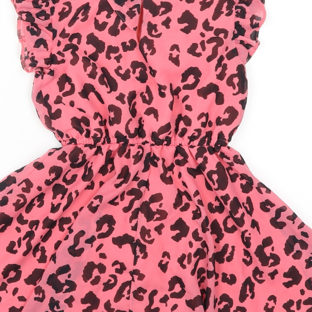 TU Girls Pink   Skater Dress  Size 6 Years