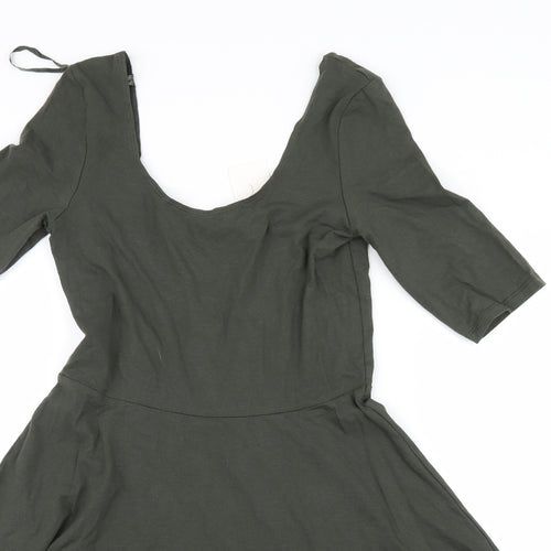 New Look Womens Green   Shirt Dress  Size 12