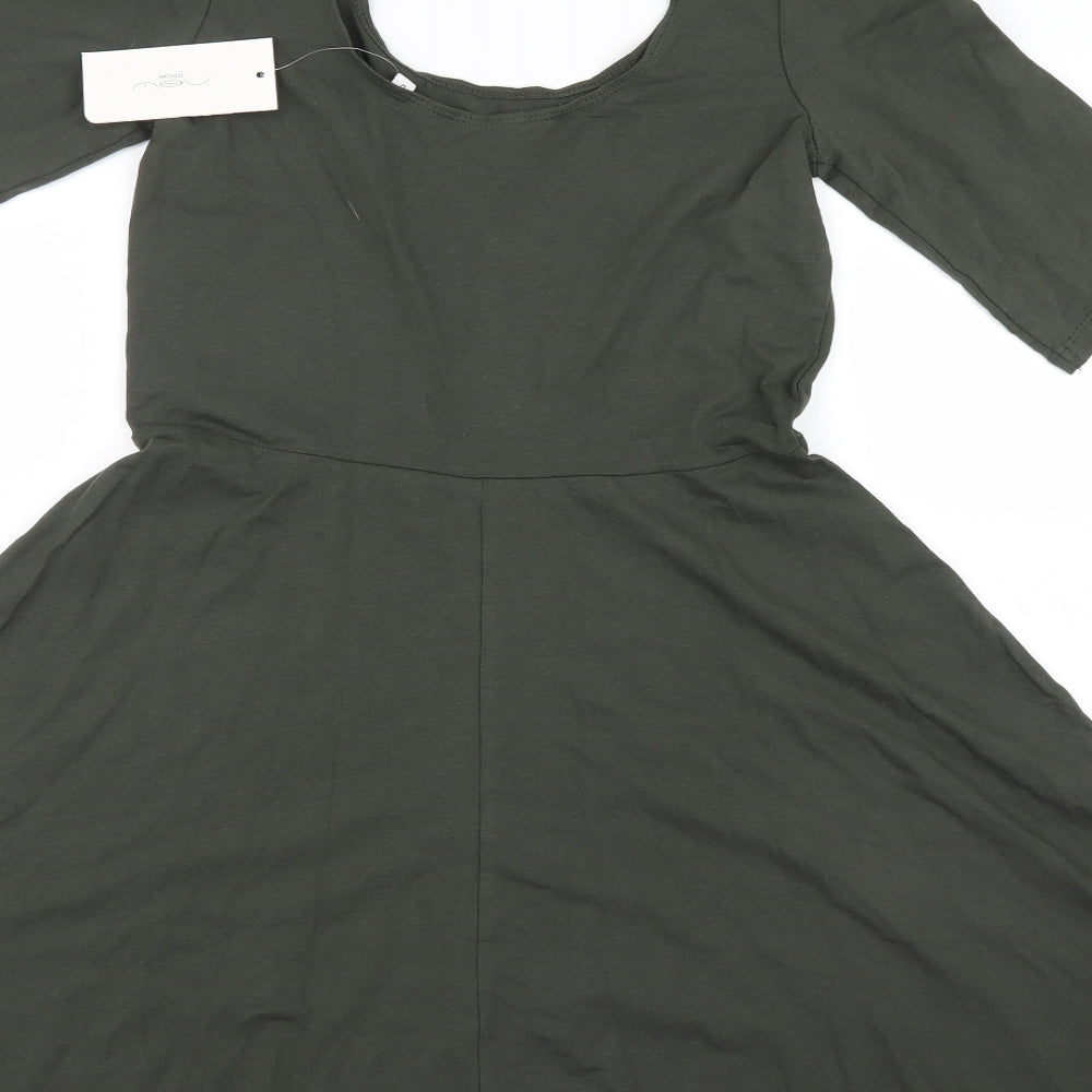 New Look Womens Green   Shirt Dress  Size 12