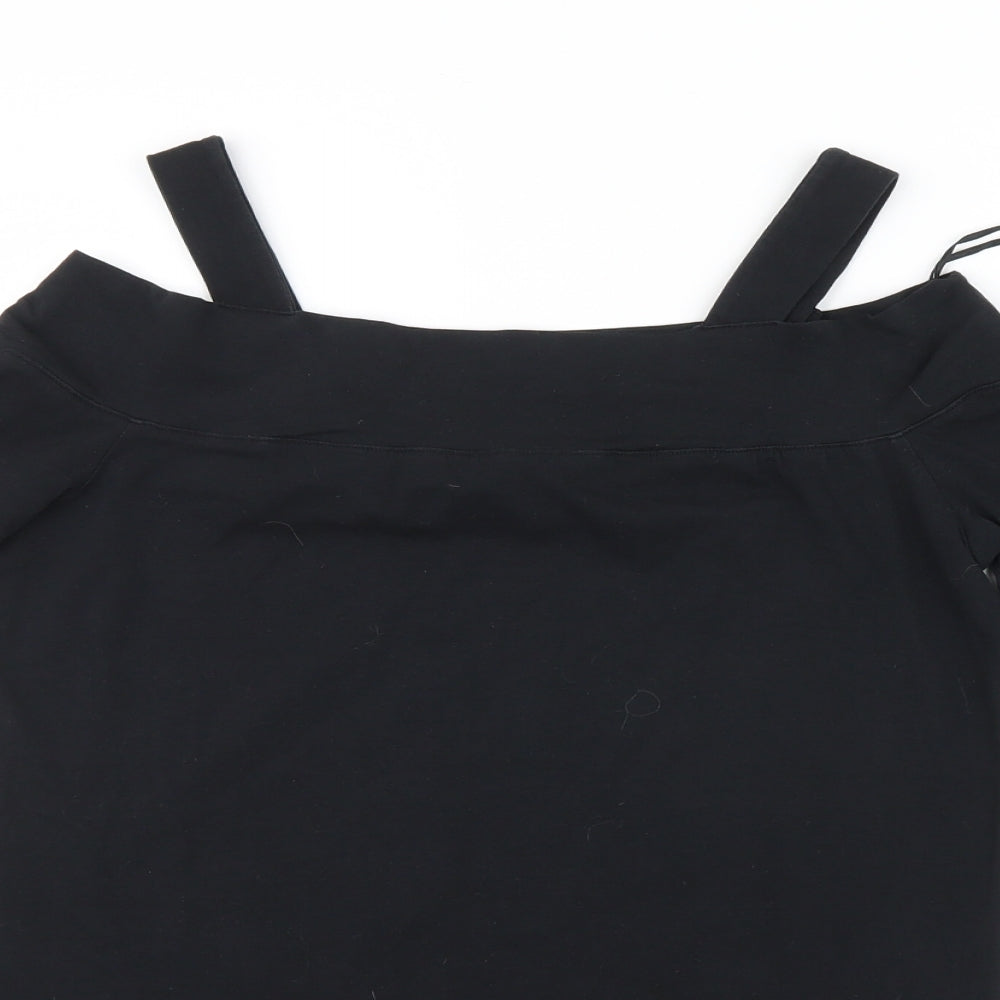 F&F Womens Black   Basic T-Shirt Size 10