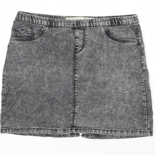 Denim Co. Womens Grey  Denim Straight & Pencil Skirt Size 10